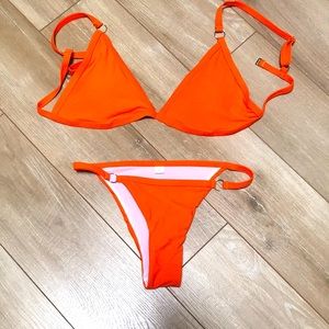 NWOT Adorable tangerine bikini-